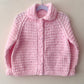 "Girl Power” Handmade Cardigan Size Approx 3-4 Years