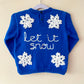 "Let It Snow" Handmade Jumper Size Approx 2-3 Years
