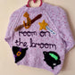 "Room On The Broom” Handmade Lilac Cardigan Size Approx 2-3 Years