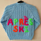 "APRES SKI" Handmade Cardigan Size Approx 7-9 Years