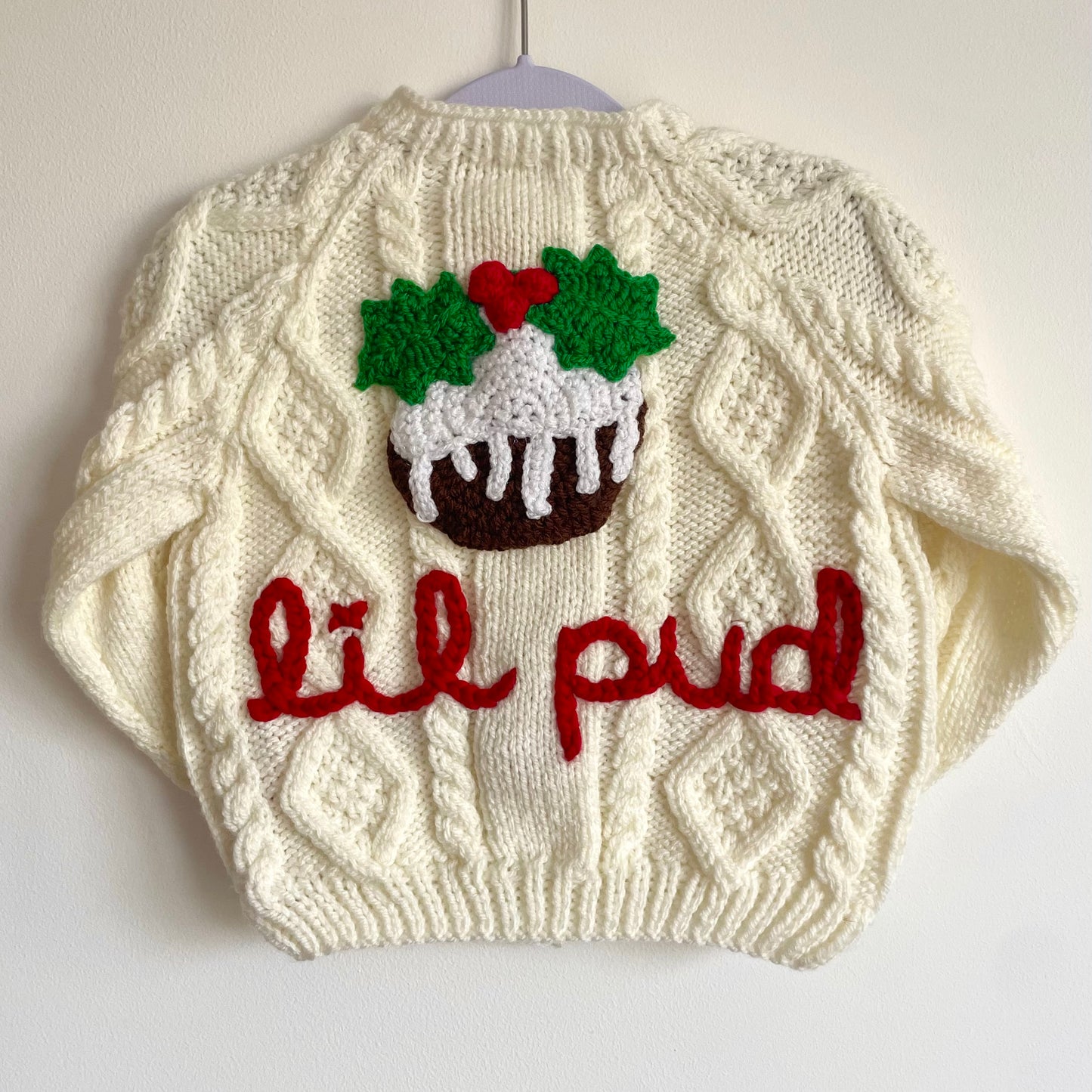 "Lil Pud" Handmade Cardigan Size Approx 1-2 Years