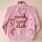 "Candy Cane Club" Handmade Cardigan Size Approx 2-3 Years