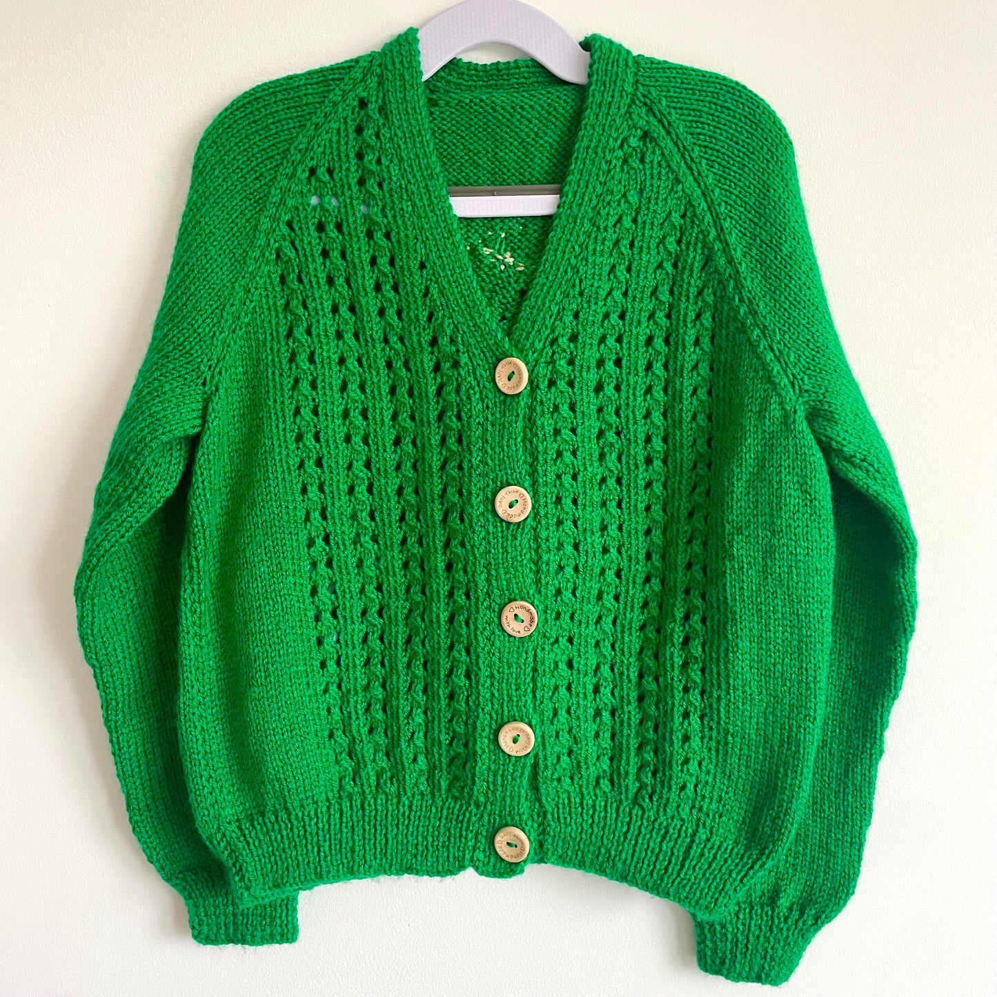 "Mince Pie Club” Handmade Cardigan Size Approx 5-7 Years