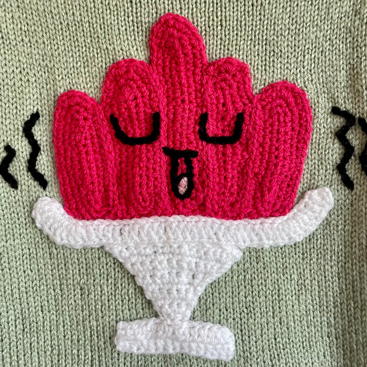 "Wibble Wobble” Handmade Cardigan Size Approx 4-6 Years