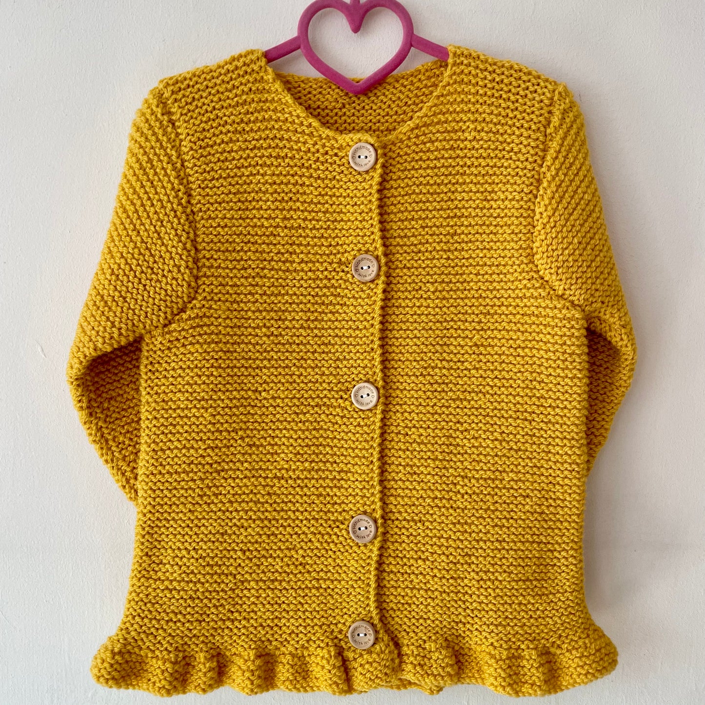 "Autumn” Handmade Cardigan Size Approx 3-5 Years