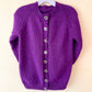 "Magic Potion Maker" Handmade Sparkle Knit Cardigan Size Approx 4-6 Years