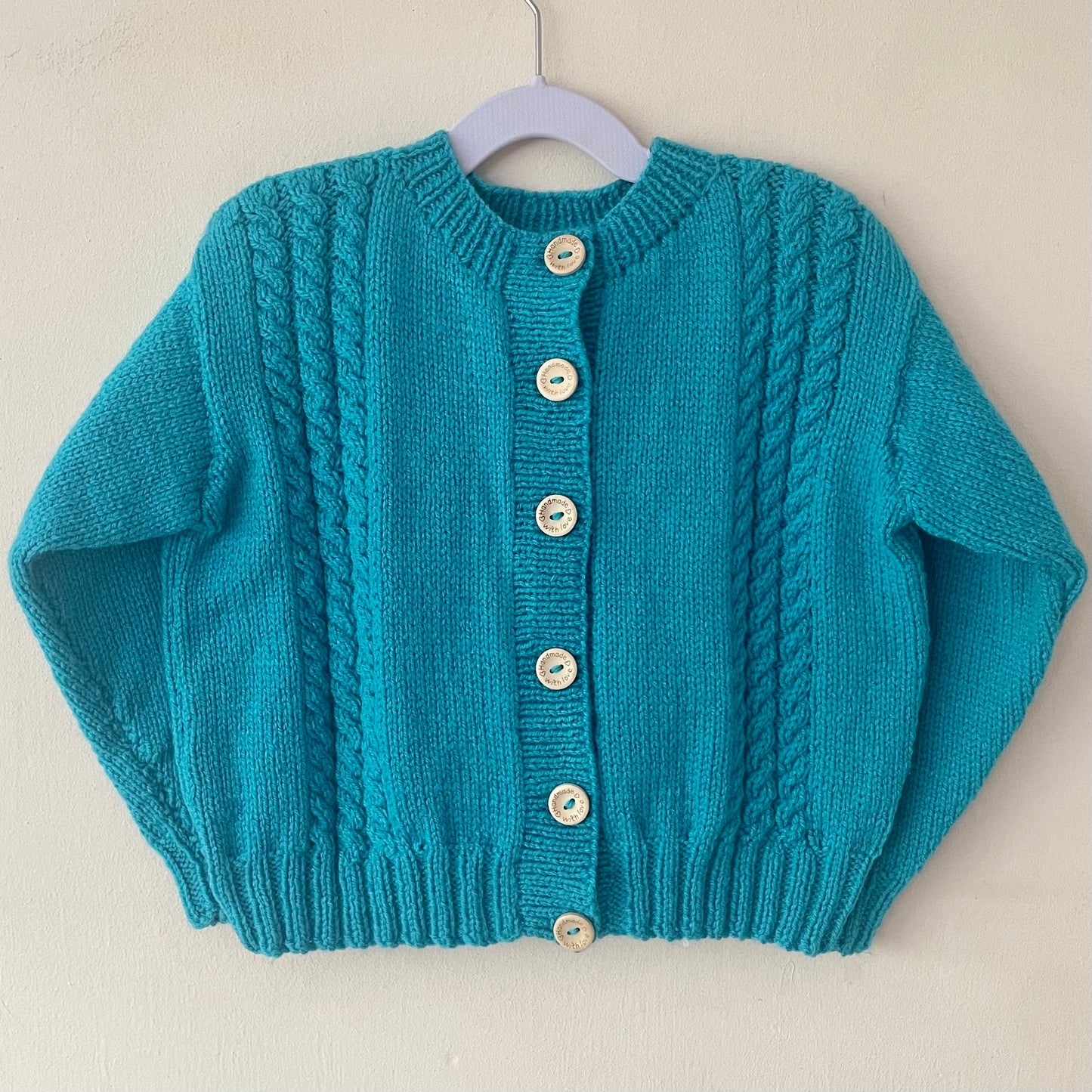 "Ocean Dream” Handmade Cardigan Size Approx 4-5 Years