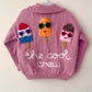 "The Cool Crew” Handmade Cardigan Size Approx 5-7 Years