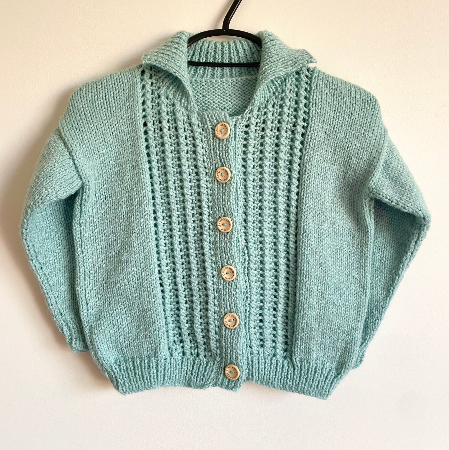 "Ice Cream Club” Handmade Cardigan Size Approx 5-6 Years