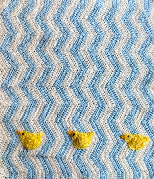 Handmade Duck Pram Blanket
