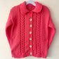 "There She Goes" Handmade Cardigan Size Approx 3-5 Years