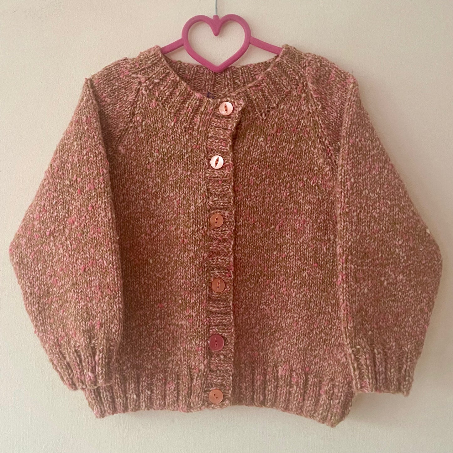 "Oh Stickman" Handmade Cardigan Size Approx 3-5 Years