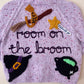 "Room On The Broom” Handmade Lilac Cardigan Size Approx 2-3 Years