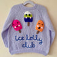 "Ice Lolly Club” Handmade Cardigan Size Approx 4-6 Years