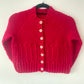 "Merry + Bright” Handmade Cardigan Size Approx 6-8 Years