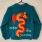 "Enter The Dragon" Handmade Cardigan Size Approx 5-7 Years