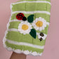 Handmade Bee and Ladybird Pram Blanket