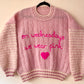 "On Wednesdays We Wear Pink" Handmade Adult Jumper Size Medium