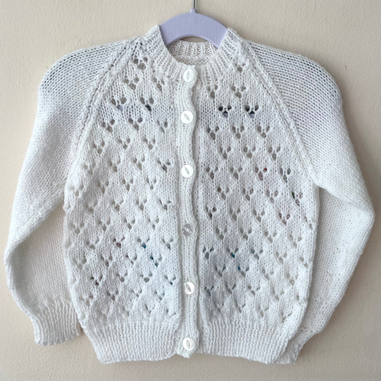 "Sweet One” Handmade Cardigan Size Approx 1.5-2.5 Years