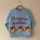 "Christmas Quackers" Handmade Jumper Size Approx 3-4 Years