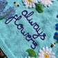 "Always Flowers” Handmade Cardigan Size Approx 4-5 Years
