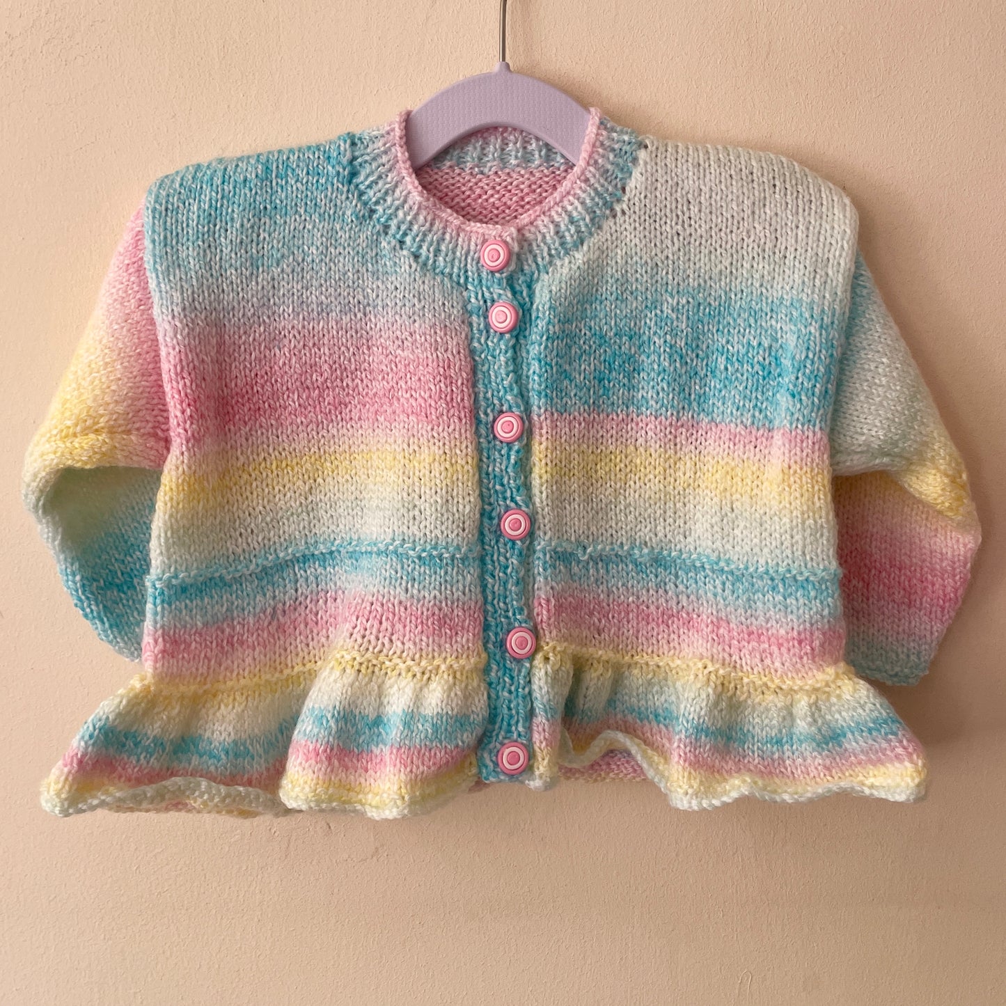 “Berry Sweet” Handmade Cardigan Size Approx 1.5-2.5 Years