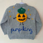 "Pump-king” Handmade Cardigan Size Approx 3-4 Years