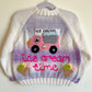 "Ice Cream Time” Handmade Cardigan Size Approx 2-3 Years