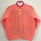 "Who's Come To Tea?" Handmade Cardigan Size Approx 4-5 Years