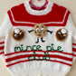 "Mince Pie Club" Handmade Jumper Size Approx 2-3 Years