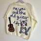 "Me, You and the Old Guitar" Handmade Cardigan Size Approx 4-6 Years