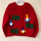 "Ho Ho Ho” Handmade Gnome Cardigan Size Approx 4-6 Years