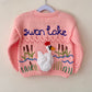 "Swan Lake” Handmade Pink Cardigan Size Approx 3-5 Years