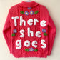 "There She Goes" Handmade Cardigan Size Approx 3-5 Years