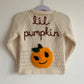 "Lil Pumpkin" Handmade Cardigan Size Approx 1.5-2.5 Years