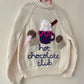 "Hot Chocolate Club” Handmade Cardigan Size Approx 6-8 Years