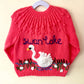 “Swan Lake” Handmade Cardigan Size Approx 3-5 Years