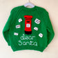"Dear Santa” Handmade Cardigan Size Approx 3-5 Years