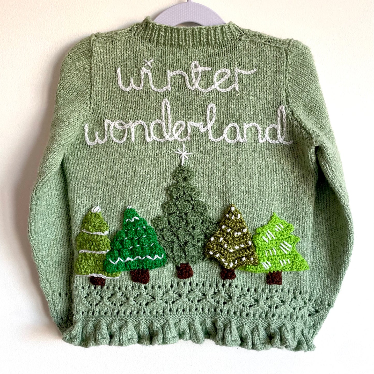 "Winter Wonderland" Handmade Jumper Size Approx 4-5 Years