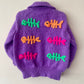 "Skeleton Fish" Handmade Cardigan Size Approx 2-3 Years