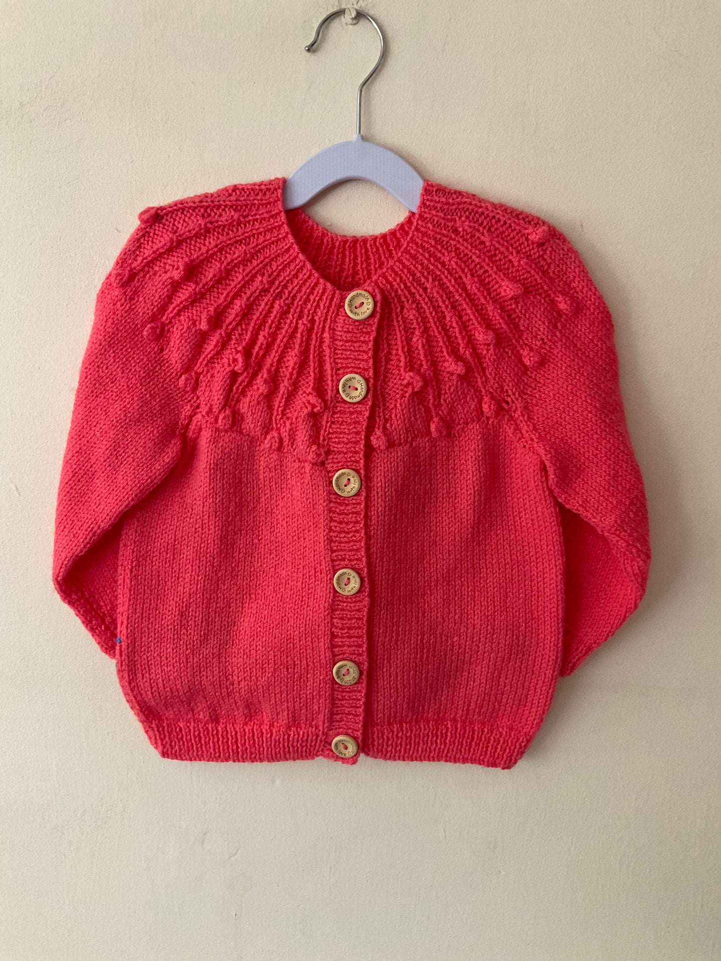 “Swan Lake” Handmade Cardigan Size Approx 3-5 Years