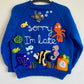 "Sorry I'm Late” Handmade Cardigan Size Approx 6-8 Years