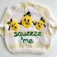 "Squeeze Me” Handmade Jumper Size Approx 1-2 Years