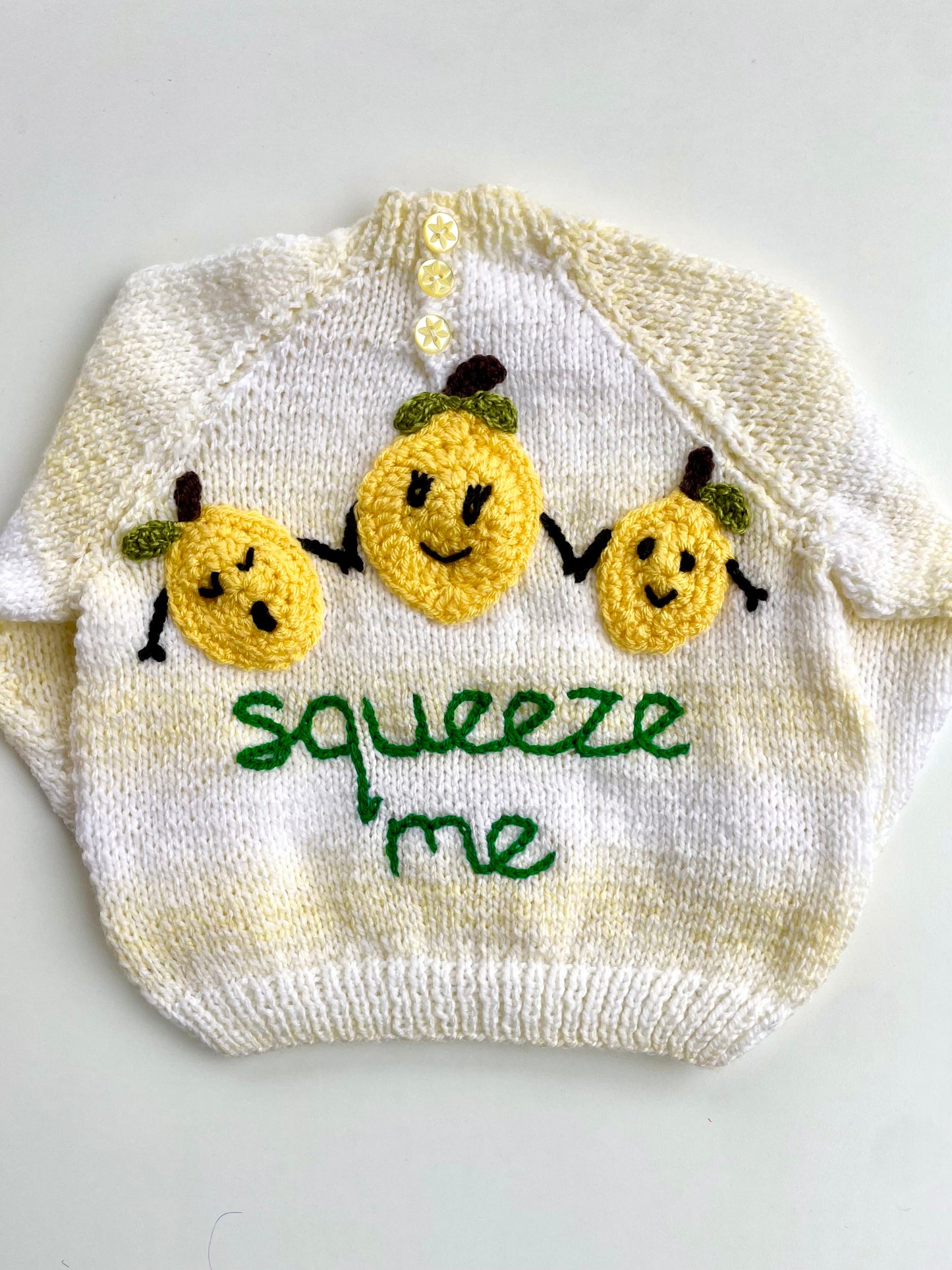 "Squeeze Me” Handmade Jumper Size Approx 1-2 Years