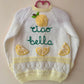 "Ciao Bella" Handmade Cardigan Size Approx 3-4 Years