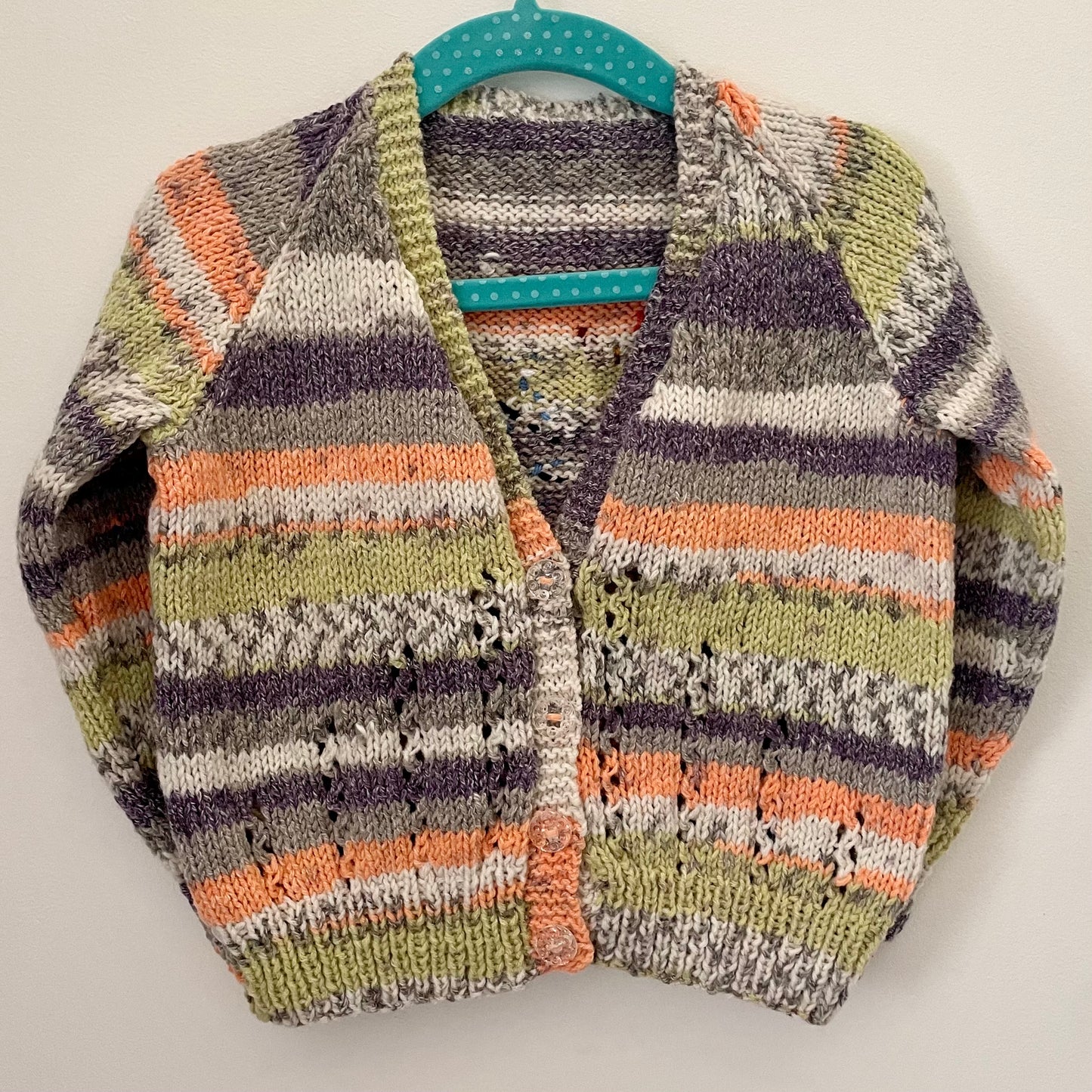 “Pumpkin Season” Handmade Cardigan Size Approx 1.5-2.5 Years