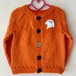 "Too Cute To Spook” Handmade Cardigan Size Approx 3-4 Years