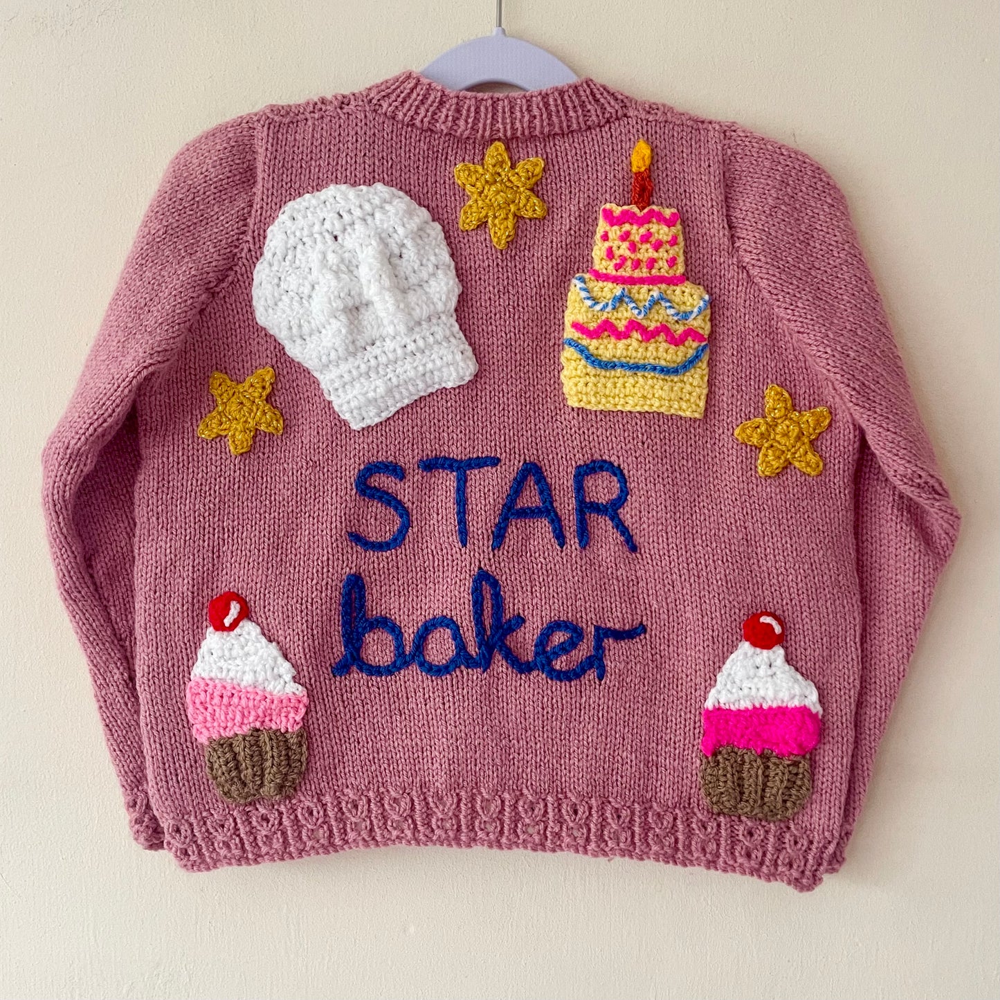 "STAR Baker” Handmade Cardigan Size Approx 4-6 Years