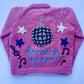 "Dancing Queen” Handmade Cardigan Size Approx 4-5 Years