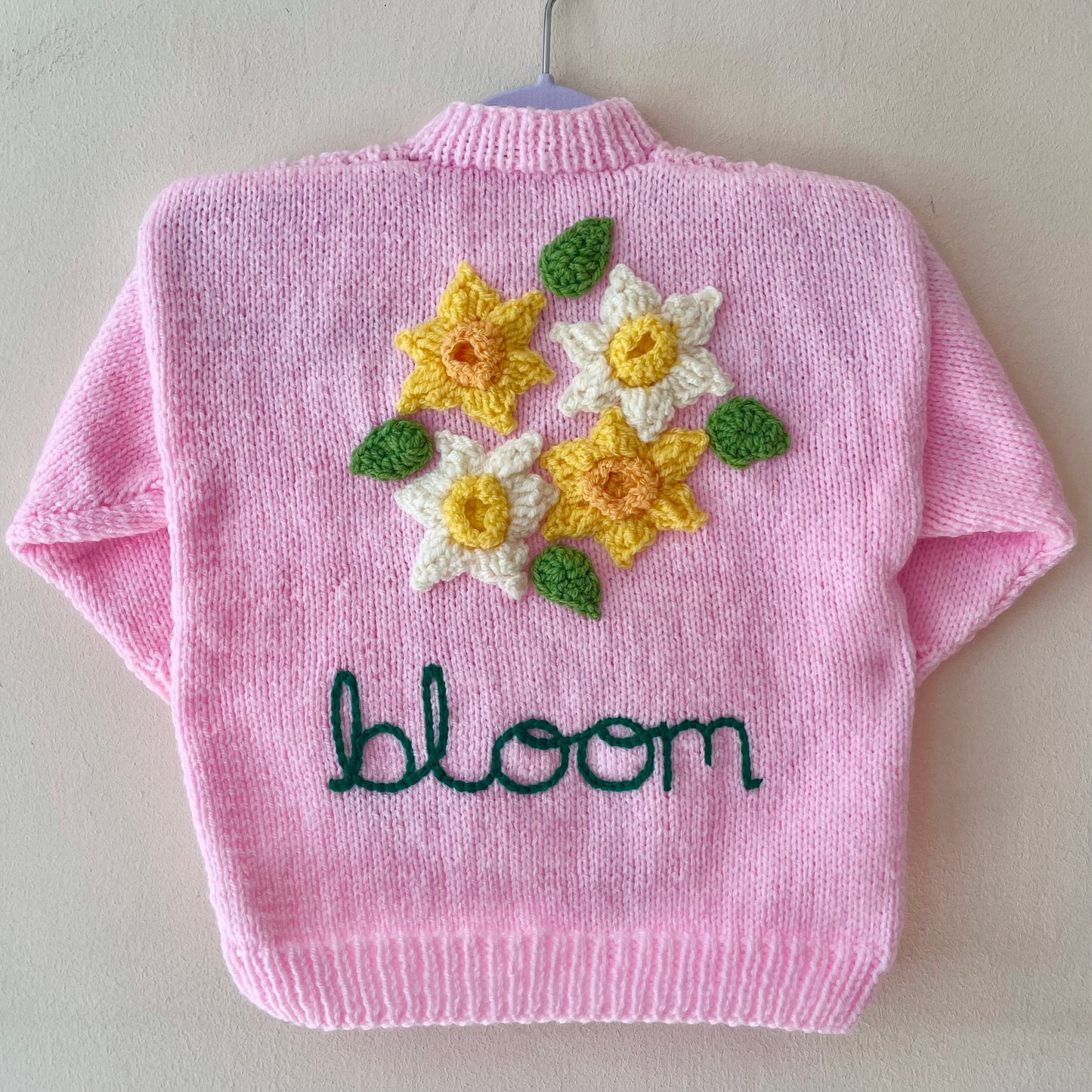"Bloom” Handmade Cardigan Size Approx 2-3 Years
